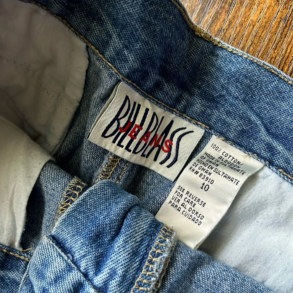 Vintage super high waisted 90s Bill Blass Mom Jeans Jean shorts • denim shorts Size 10 - Image 8