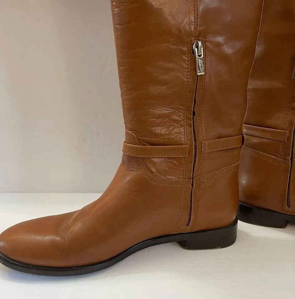 Vince Camuto VC Signature Cognac Tan Riding Boots - Image 5