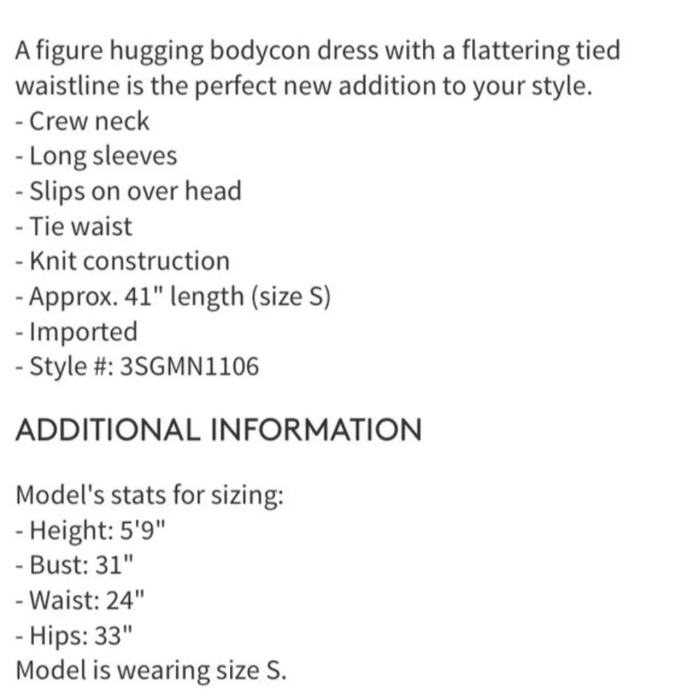 NWT Tie Waist Knit Bodycon Dress Mustard Gold New - Image 3