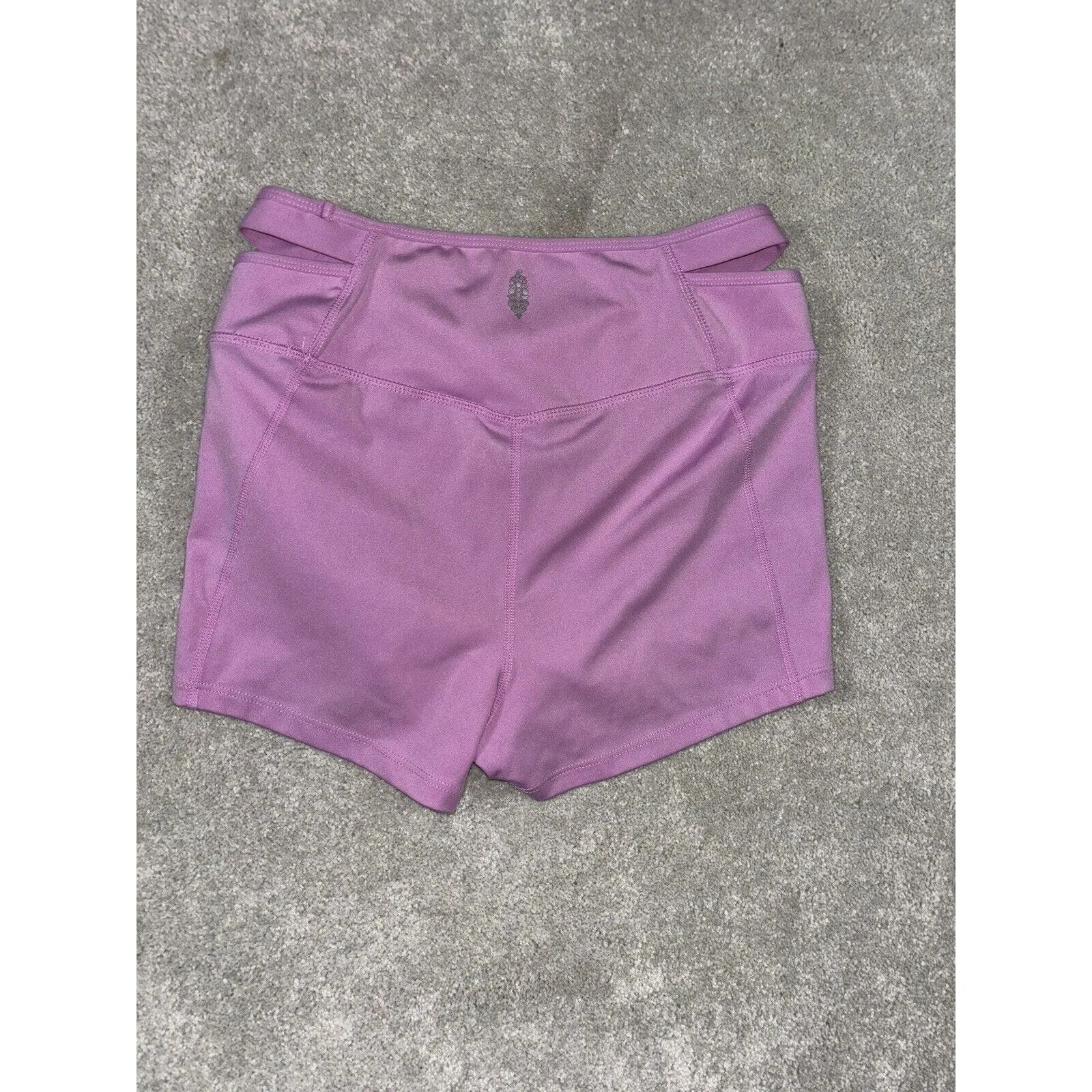 free people movement shorts small‎ side cutouts Purple EUC - Image 2