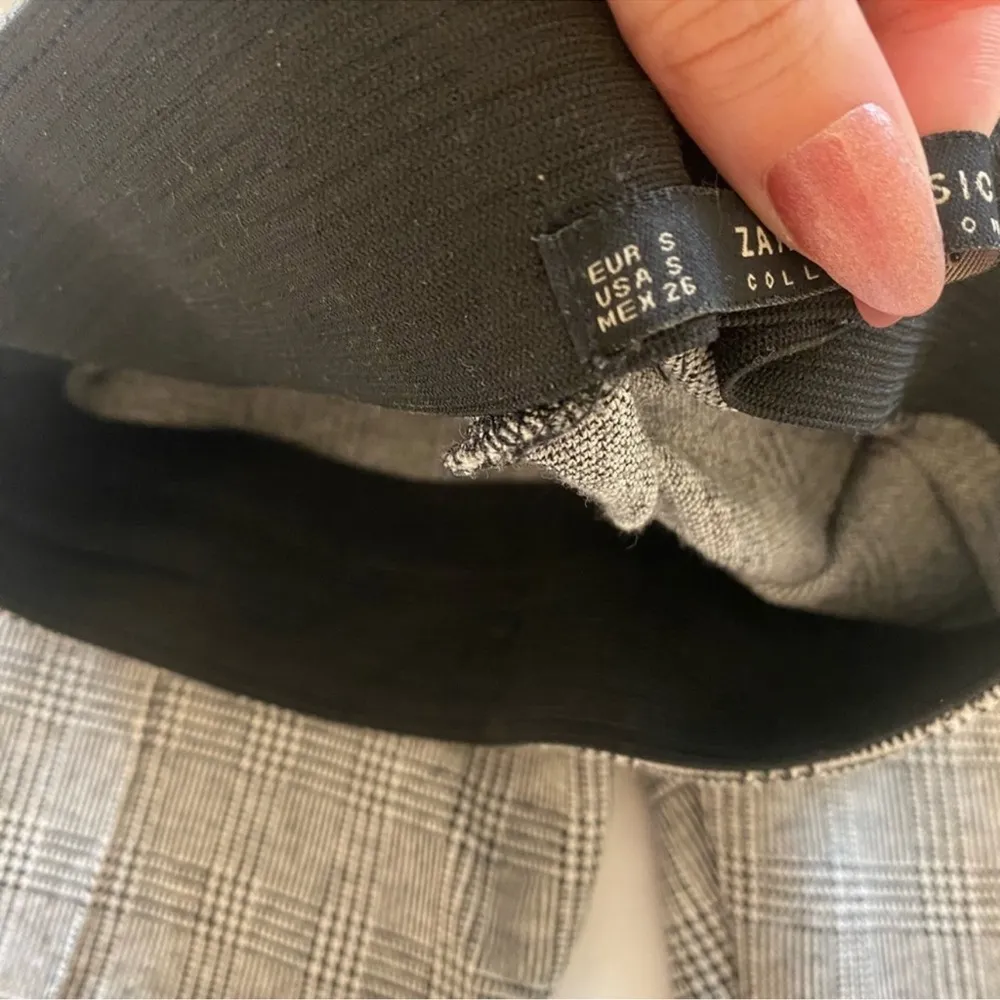 Zara Basic Black White Houndstooth Leggings Size Small - Image 6