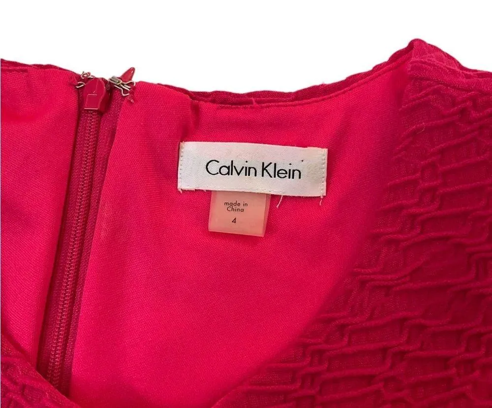 Calvin Klein Women’s Size 4 Bodycon Sheath Dress Pink #11•4 - Image 6