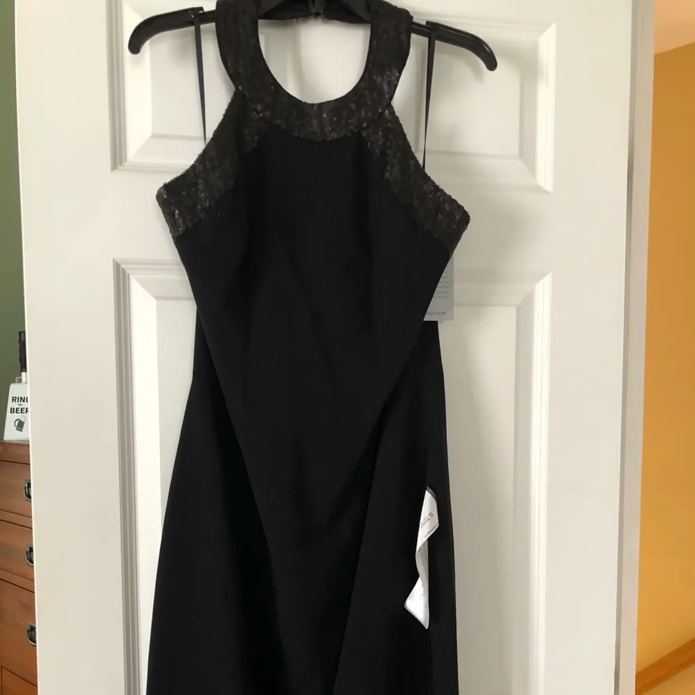 NWT! Black sequin halter dress - Image 6