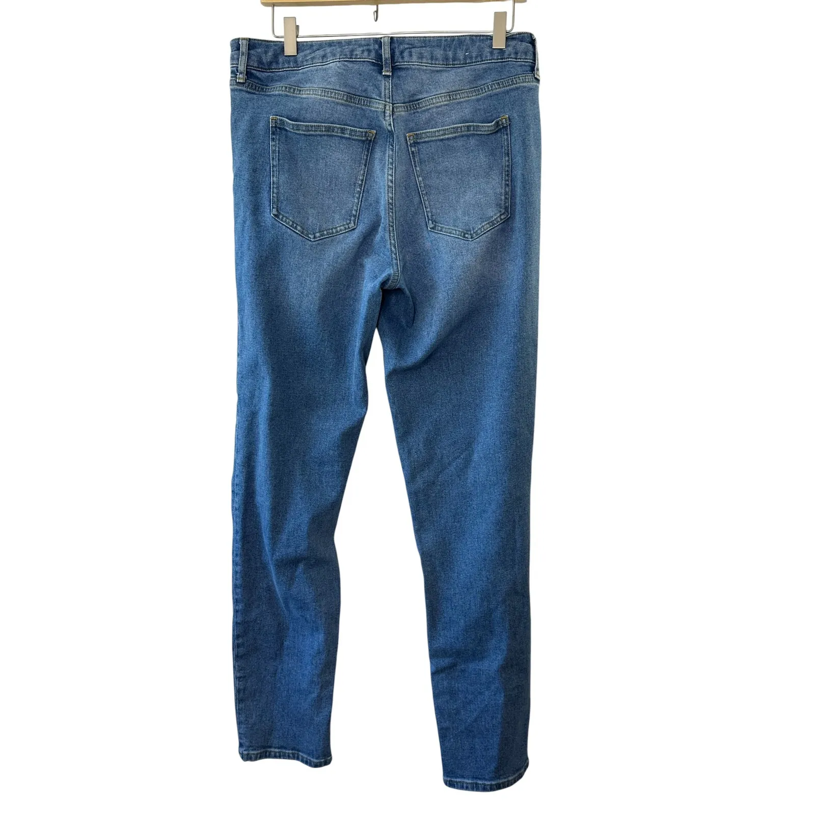 Boden Denim GIRLFRIEND Medium Rinse High Waist Jeans Women's 10L 10 Long Blue - Image 4