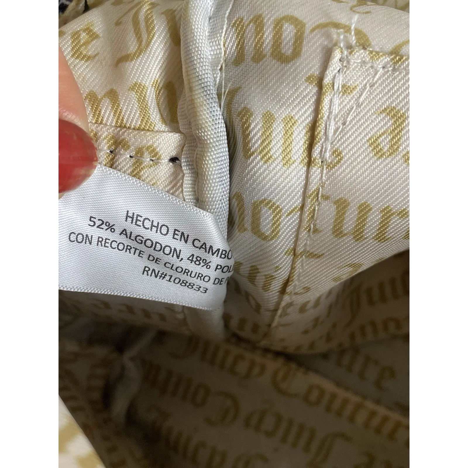 Juicy Couture Women's Full Size Backpack Purse Brown EUC Back To School - Image 11