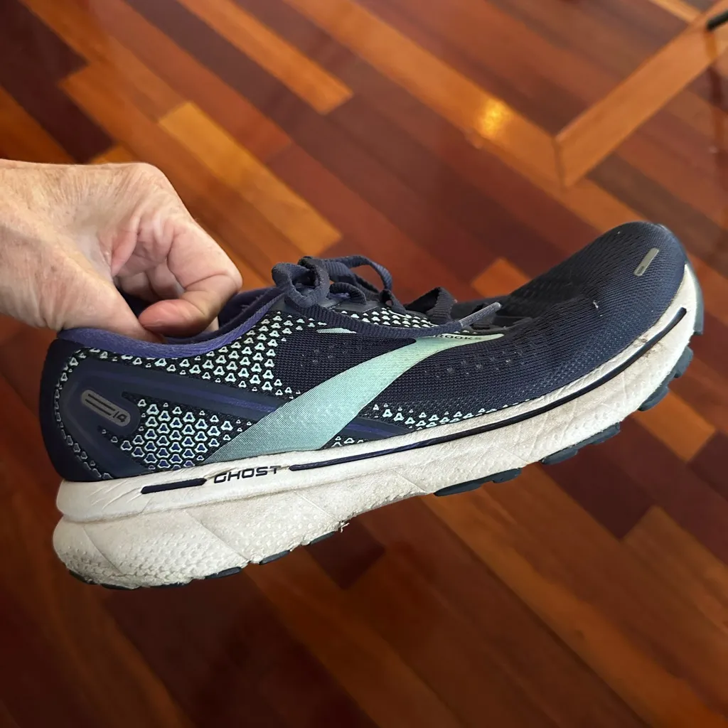 Brooks Ghost 14 Running Shoes Women’s 8.5 Athletic Comfort Blue Green - Image 6