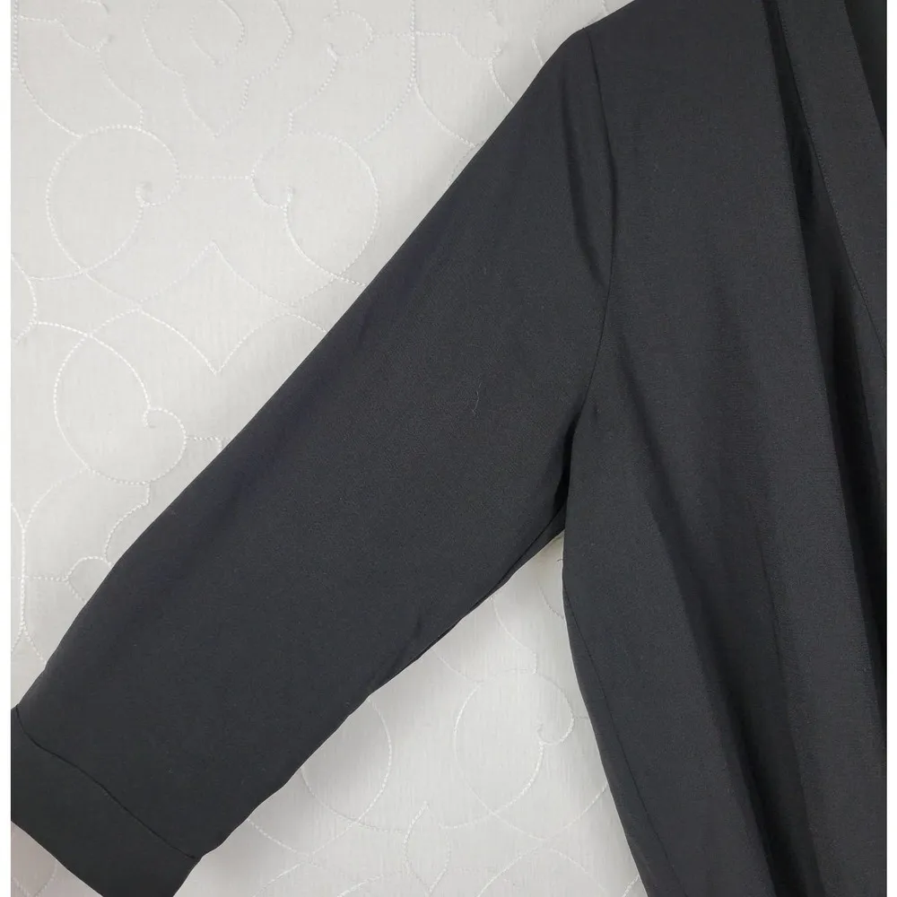 Cabi Casey Limited Edition Womens Jumpsuit Sz M Black Faux Wrap Business Casual - Image 5