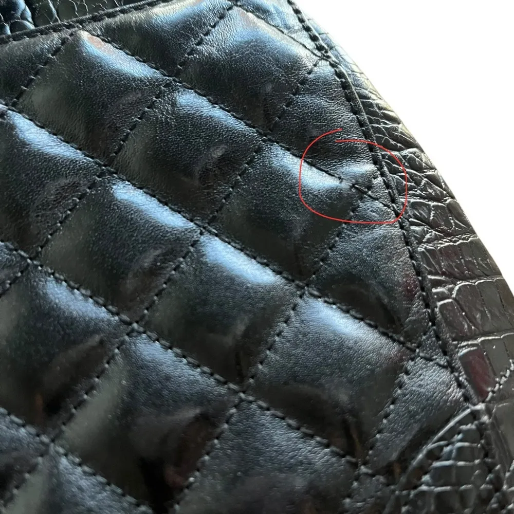 Brahmin Vintage  Black Quilted 25th Anniversary Frame Bag - Image 13