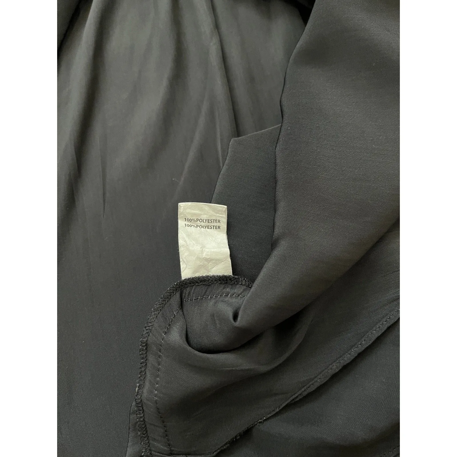 Ramy Brook Eileen Black Mini Dress Cold Shoulder Halter Neck Silky Medium - Image 5