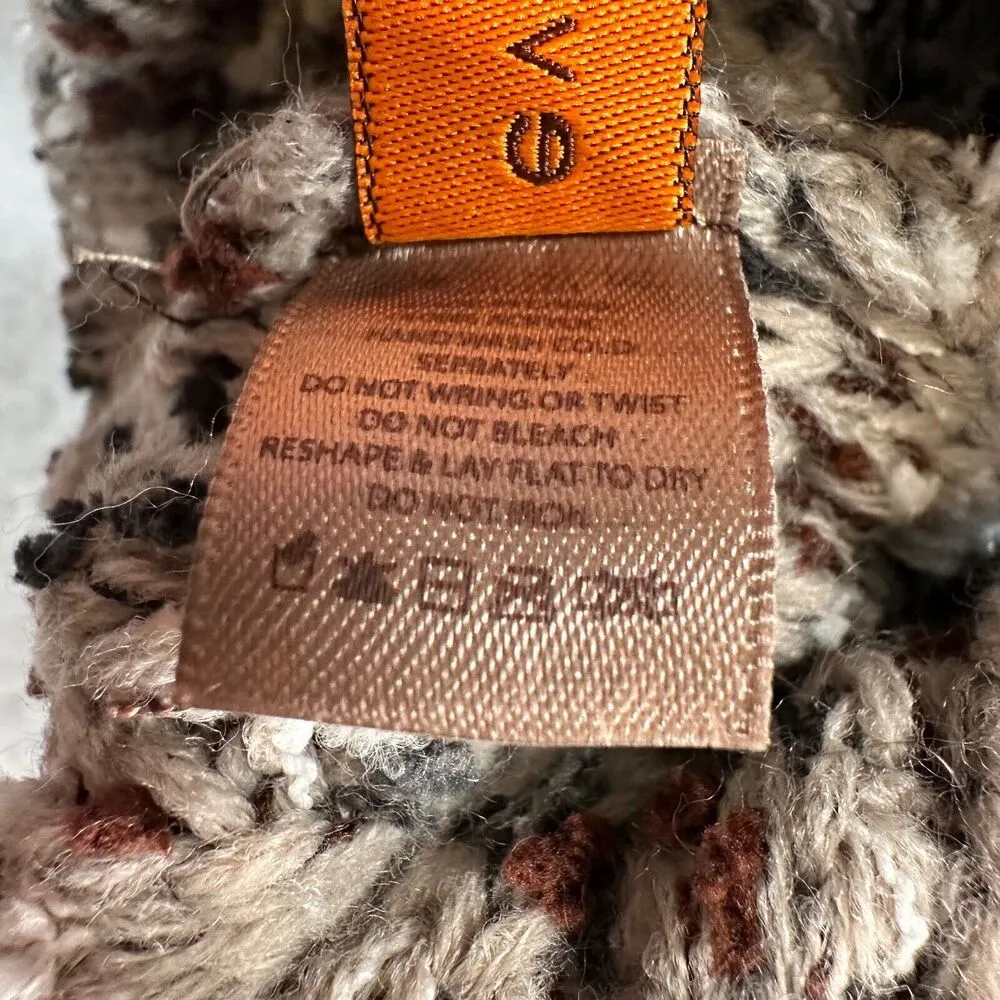 Evelyn K Women's Winter Beanie Hat Knit Brown, Cream, Tan, with Pom Pom - Image 2