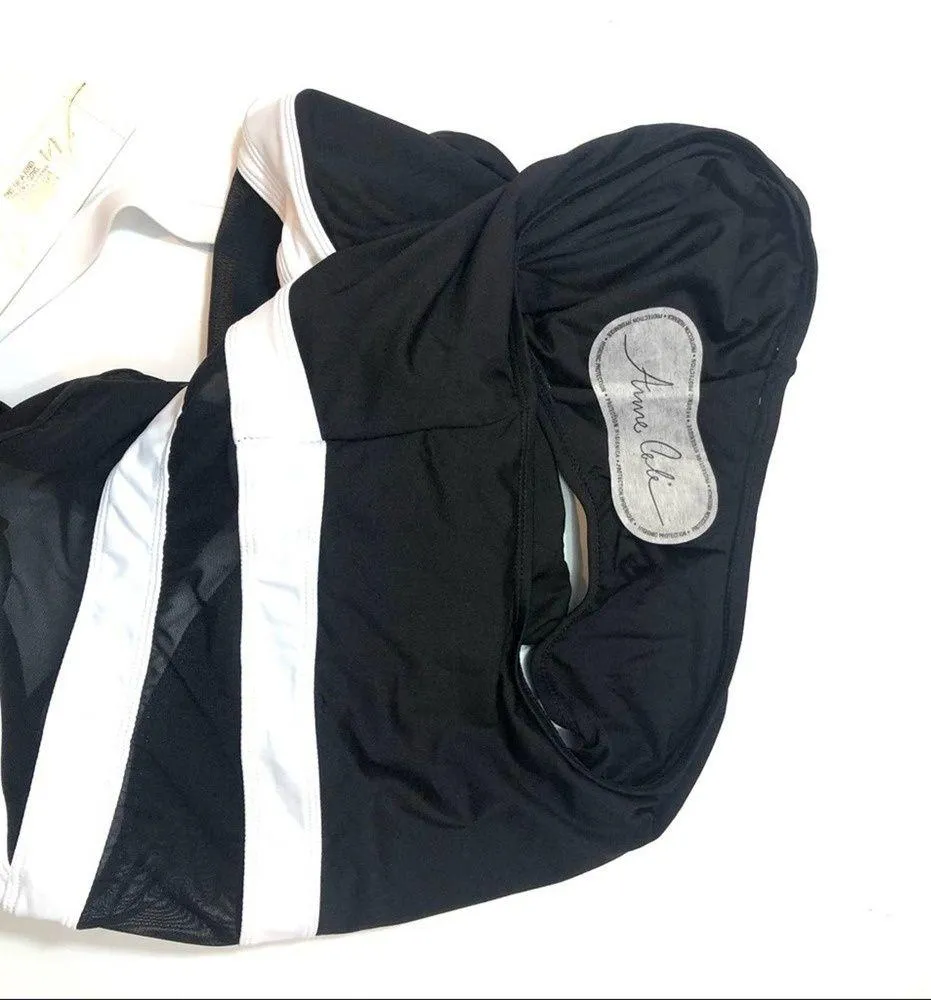 Anne Cole Black/white  Mesh One Piece Swimsuit - Image 9