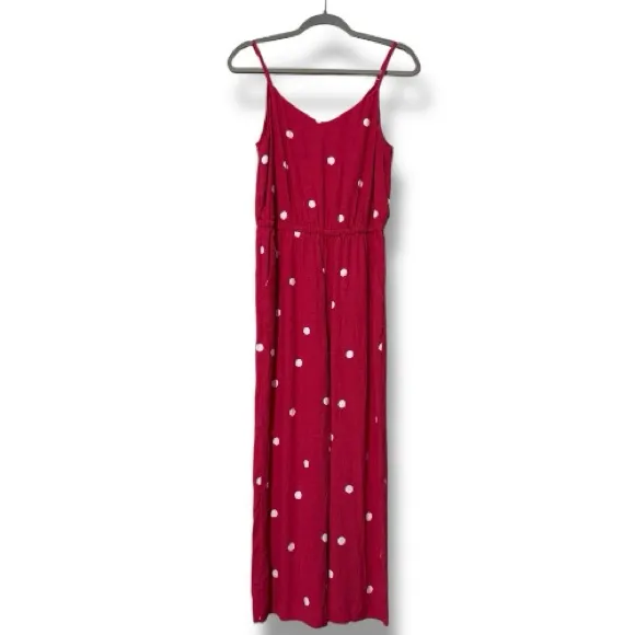 Ann Taylor LOFT small polka dot jumpsuit cropped wide leg elastic waistband new - Image 4