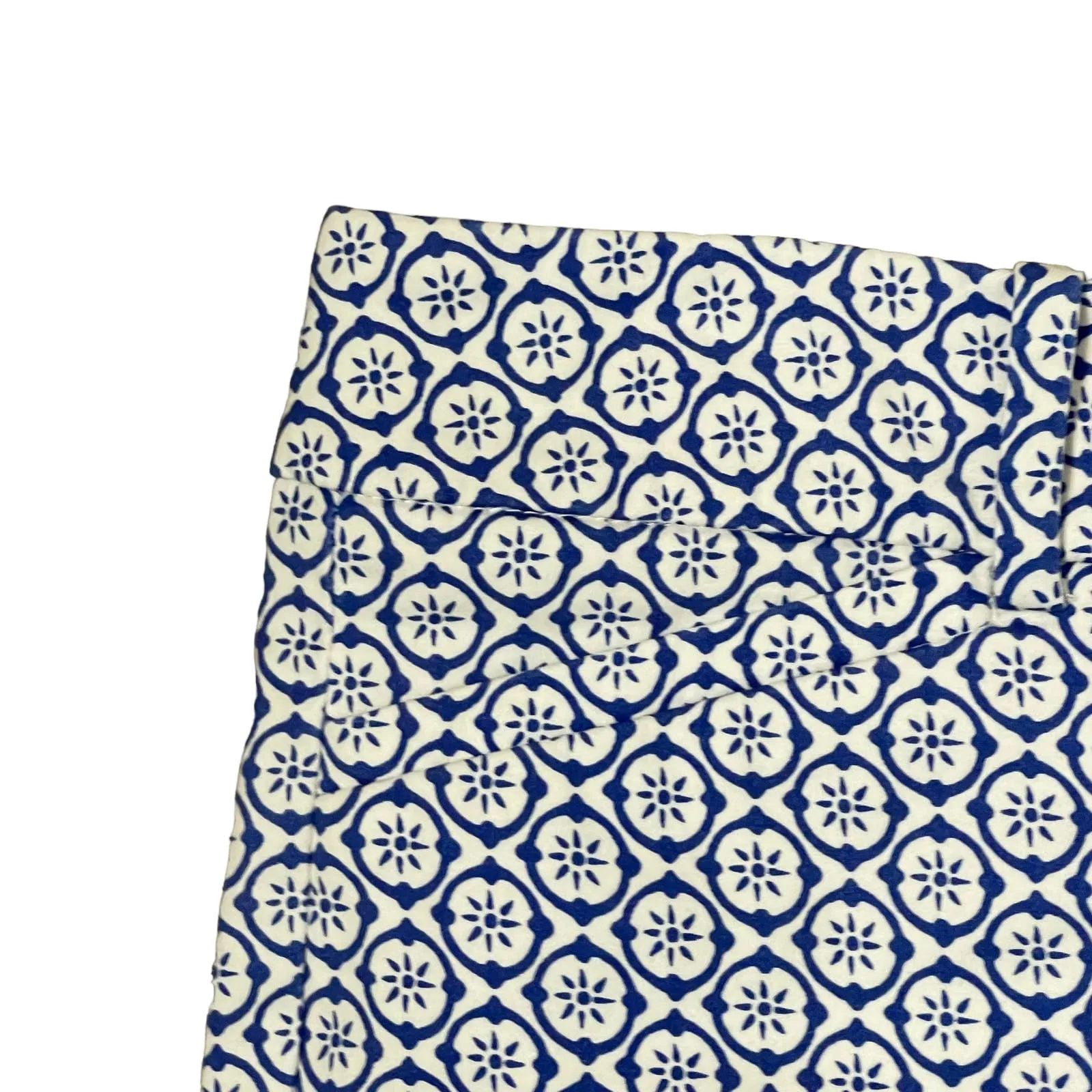 Talbots The Weekend Shorts Size 4‎ Blue White Pattern Cotton Stretch 32X10 - Image 5