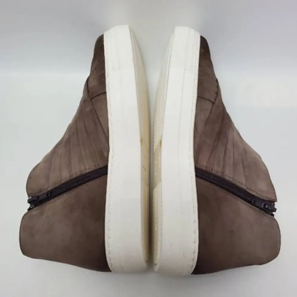 Valentina Rangoni Womens Serafina High Top Sneakers Shoes Taupe Size 8M New Brown - Image 5