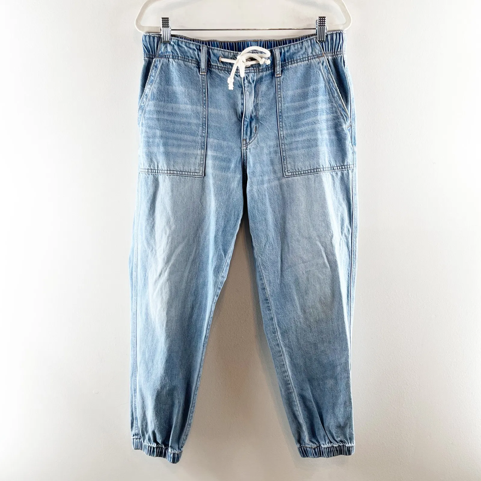 American Eagle Denim Jogger Pants Jeans Blue 12 - Image 2