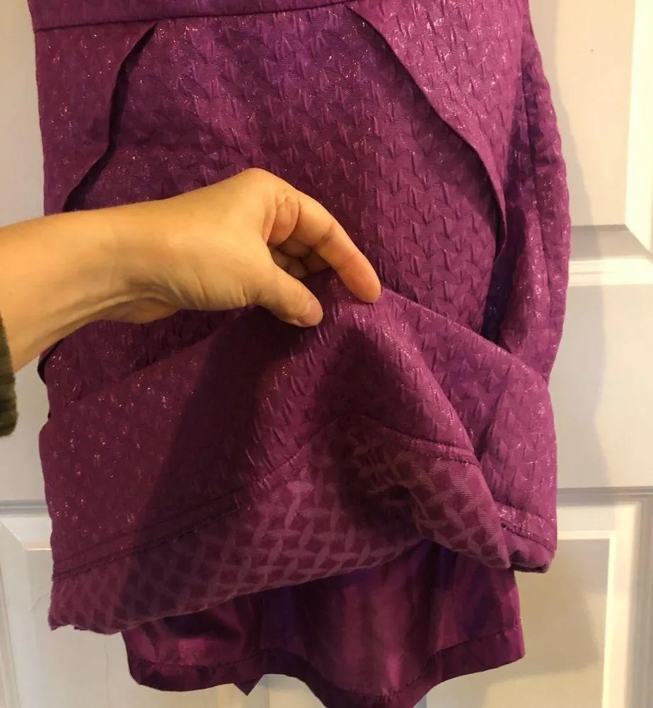 Ashro Purple Formal Cocktail Party Evening Dress Size 8 - Image 6