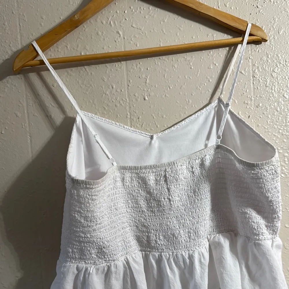 No Boundaries White Smocked Peplum Camisole - Image 5