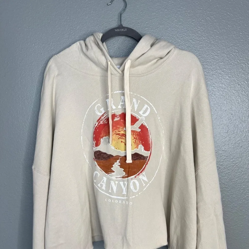 NWOT BP Grand Canyon‎ Graphic Crop Hoodie Raw Hem Plus 3X - Image 6
