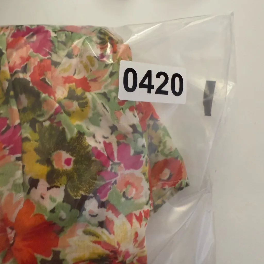 J. crew Ruffle halter top in painted block print‎ - Image 7