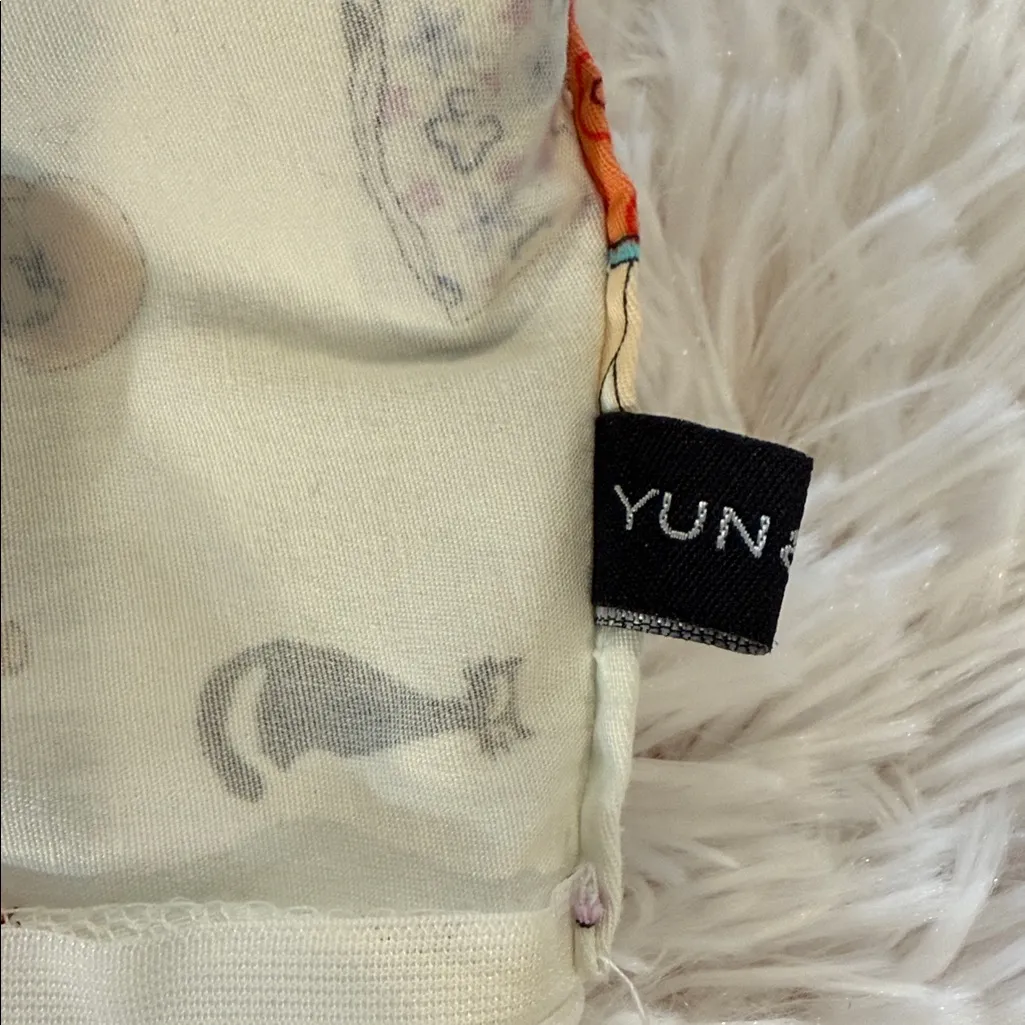 Yum & Dai vintage Chic Multicolor Print Mini Dress small Red - Image 6