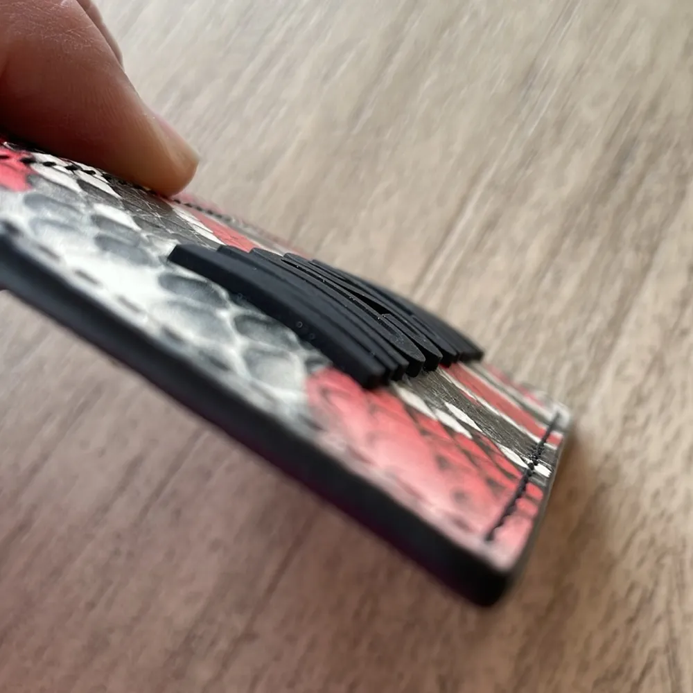 Moschino Couture Python Print Leather Card Holder NEW with tags in box - Image 7