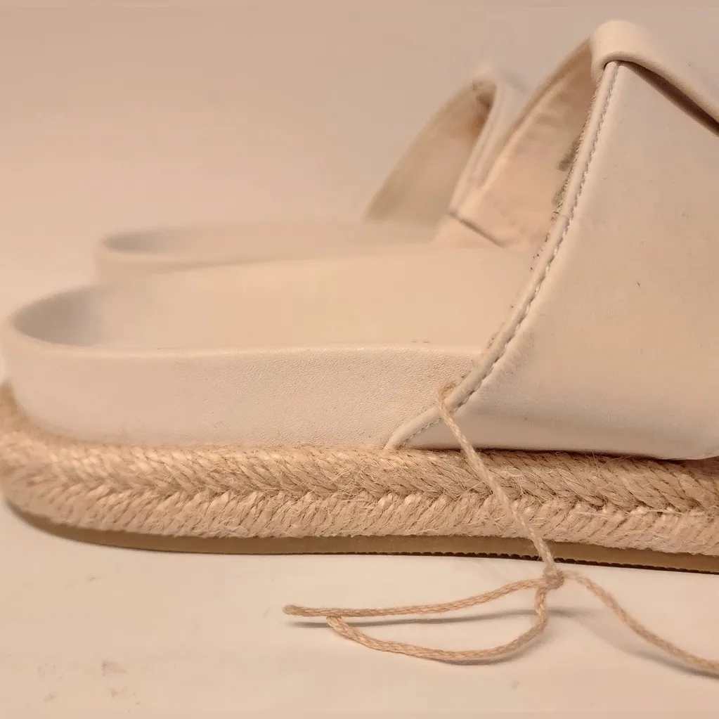 Joie Women's Nacho Espadrille Women’s Off White Sandals Slides Size 9 - Image 5