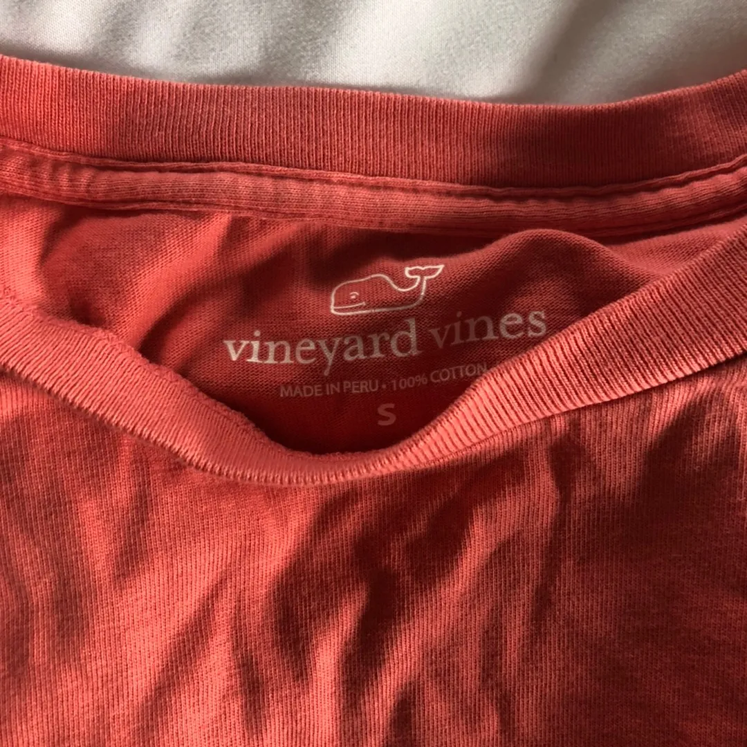 Vineyard Vines Pink Long Sleeve Whale T Shirt - Image 5