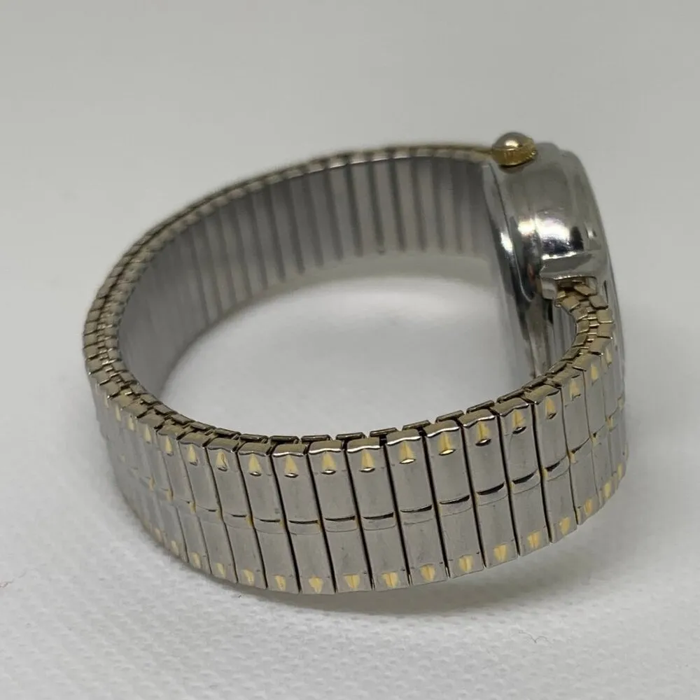 Vanity fair vintage women wrist watch date two tone 23mm quartz analog running - Image 5