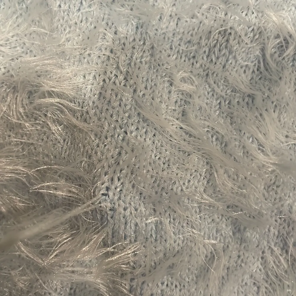 Ariana grande Topshop blue fuzzy knit fluffy sweater us 6 - Image 4