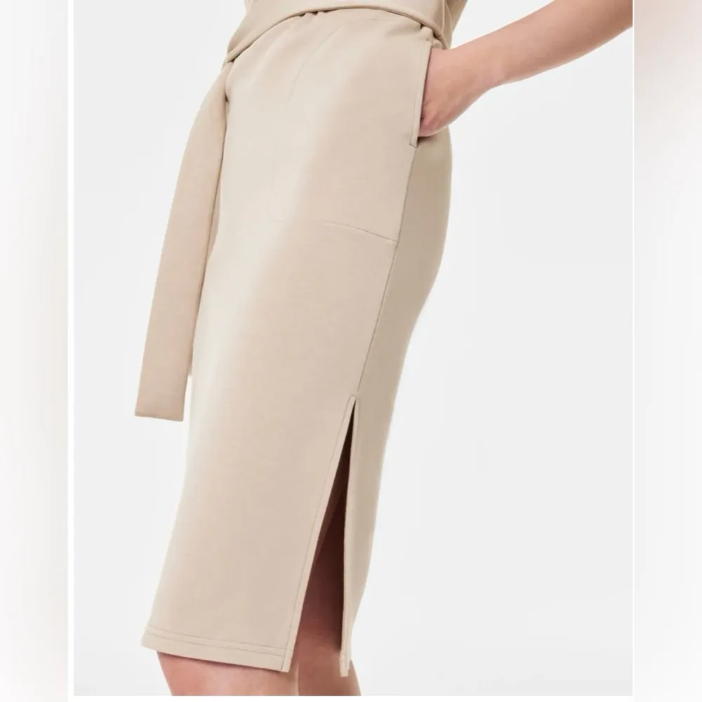 Spanx AirEssentials Tie-Waist Tank Dress Tahini Tan size XL - Image 3