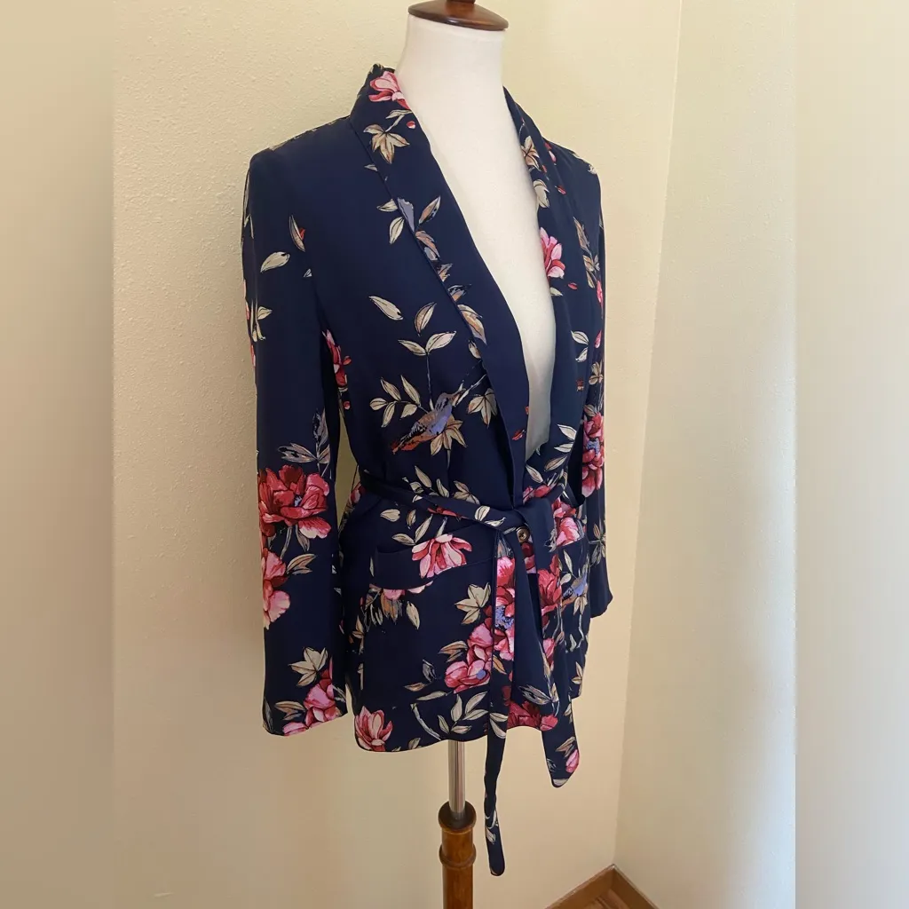 Joie Silk Floral Anasophia Blazer - Image 6