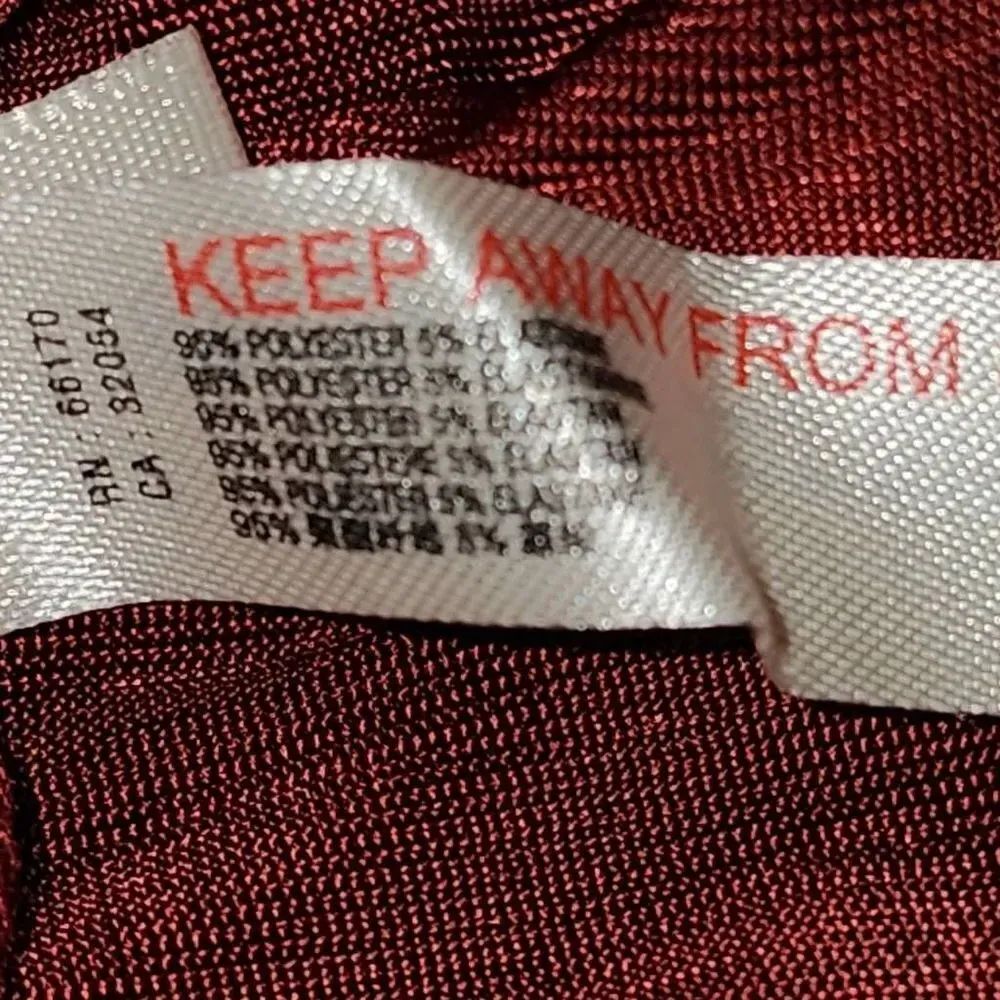 NWT Intimately Free‎ People Womens Red Wine  Listen Up Layering V Neck Top Small - Image 5