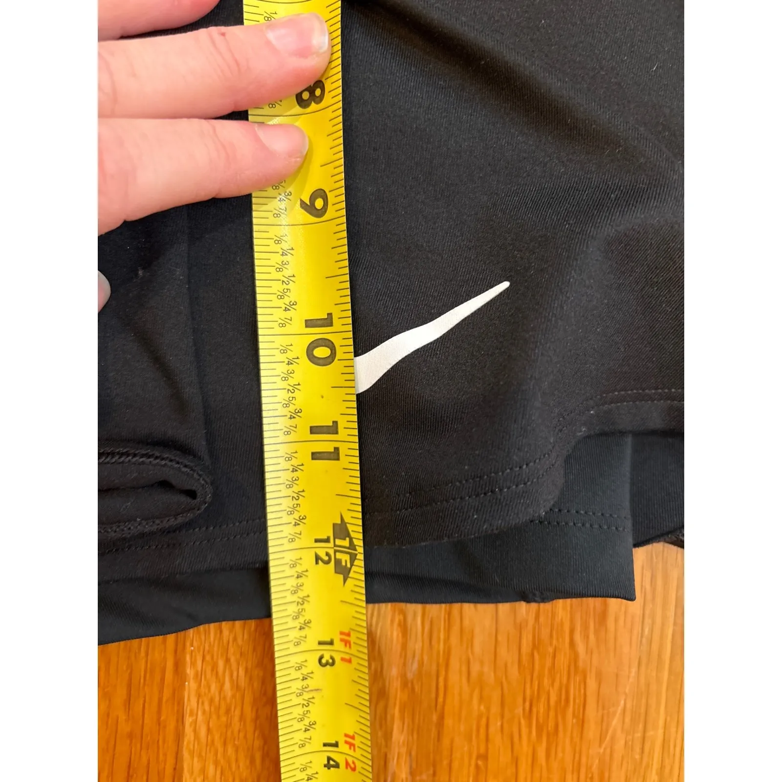 Nike Dri Fit Tennis Skirt Black Standard Fit Athletic Skort Size M - Image 5