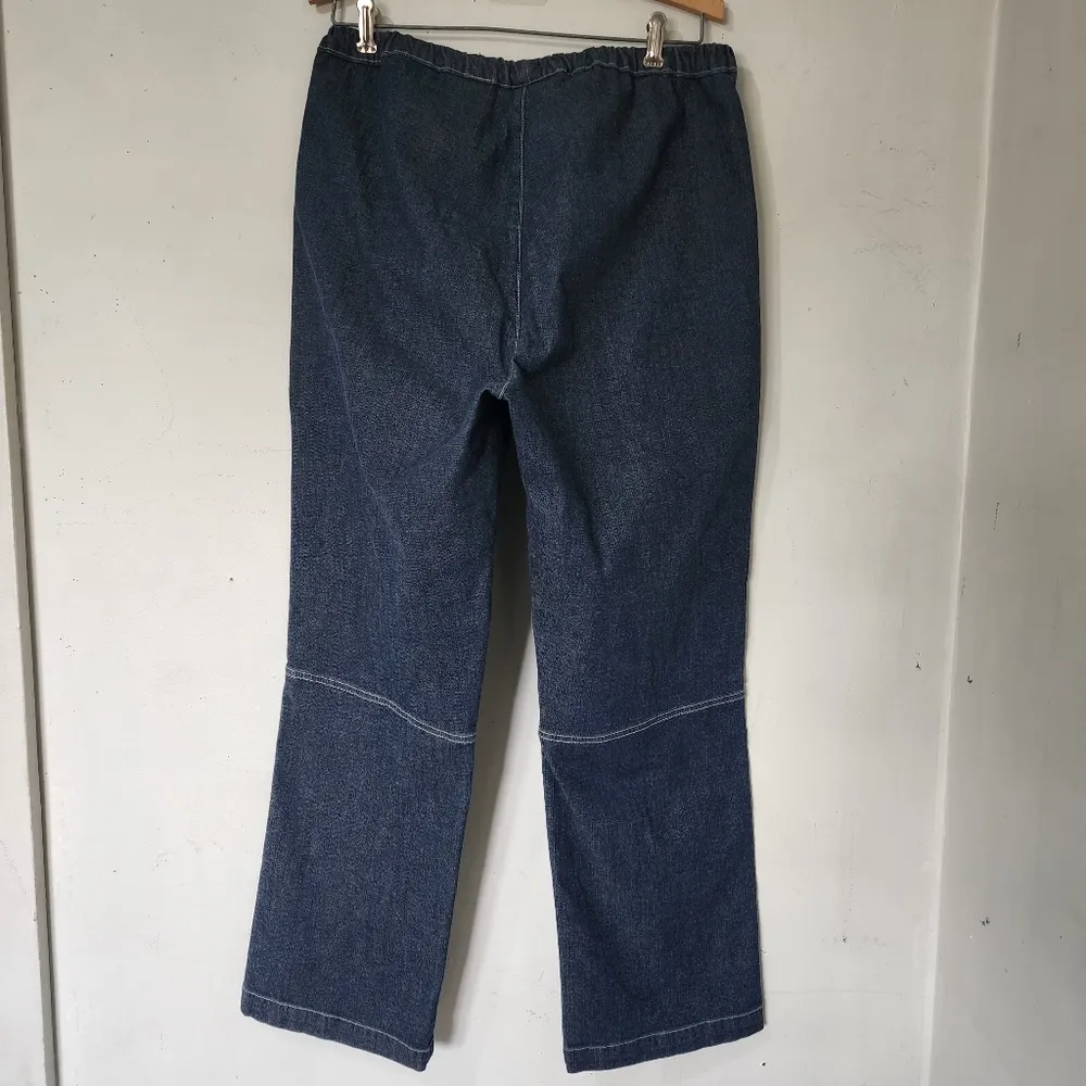 Vintage Avenue Blues Dark Blue Cargo Jeans Size 14 - Image 5