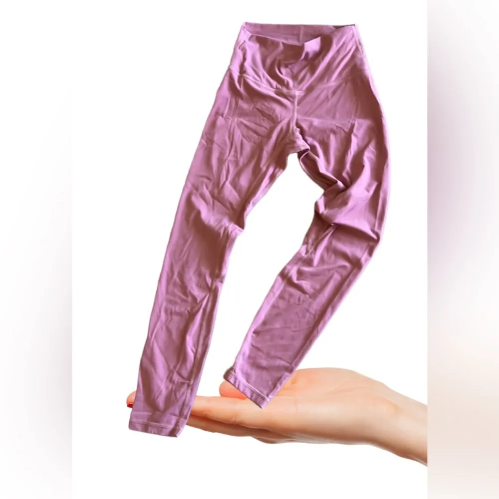 Moyooga Womens Peach Color Ribbed Paneled Activewear Workout Leggings Size Small Pink - Image 16