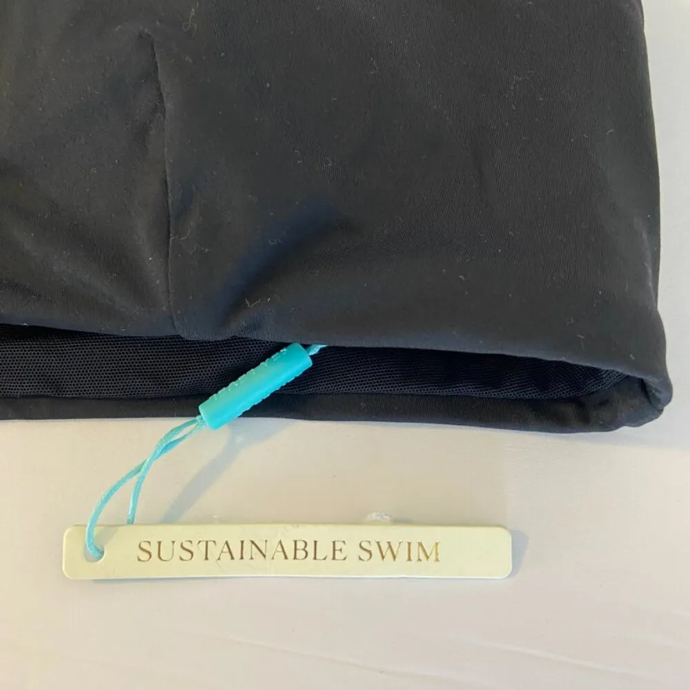 NWT Sea Level Australia Black Eco Essentials Multifit Halter Bikini Top Size 10 - Image 9