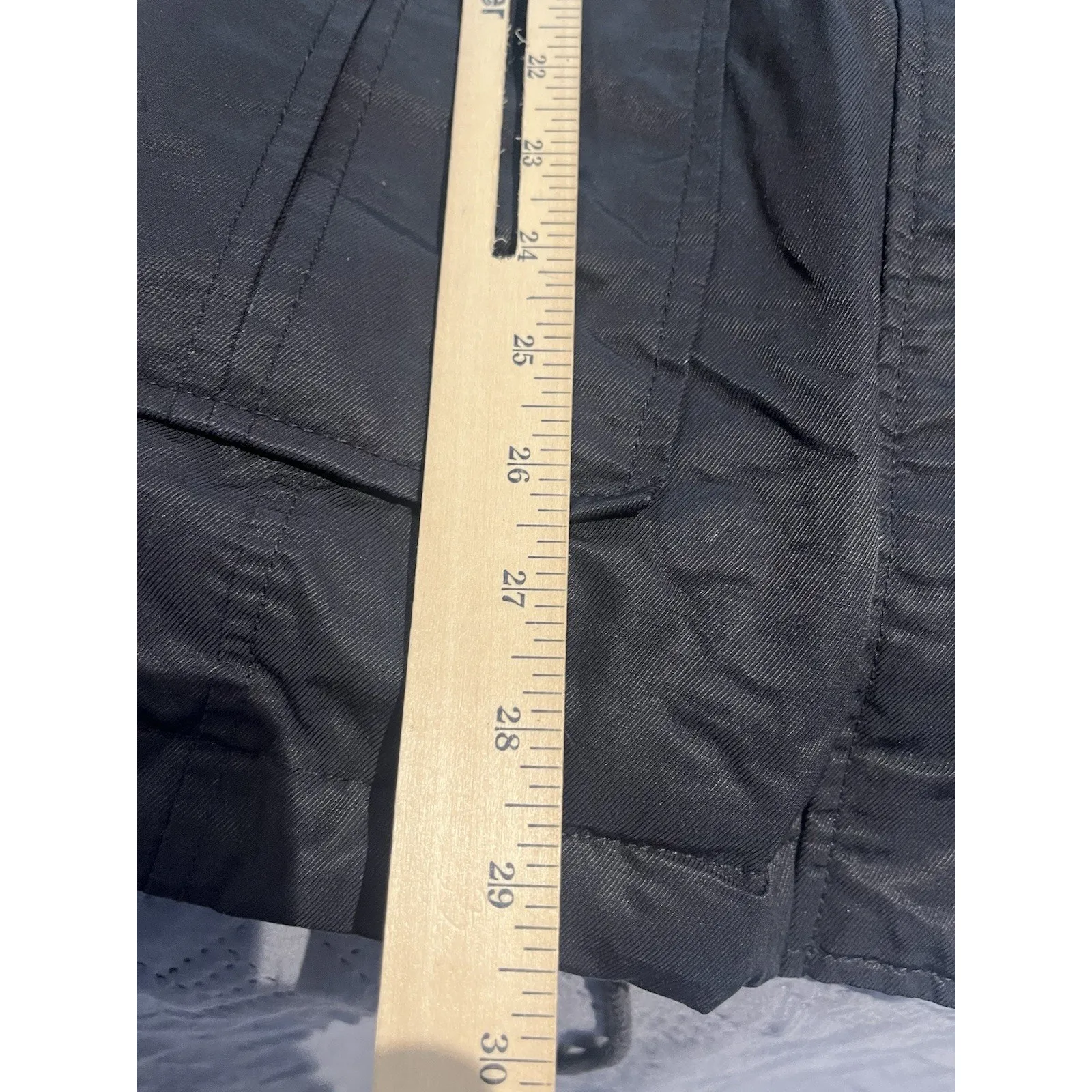 Levis Parka Womens Large Black Sherpa Lined Faux Fur Hooded Coat Jacket - Image 4