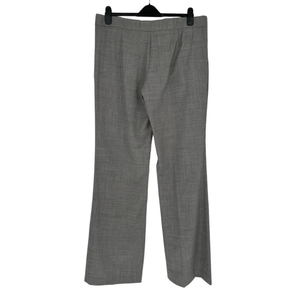 Tory Burch Straight Leg Grey Dress Pants Trousers size 14 Wool Blend Stretch - Image 7
