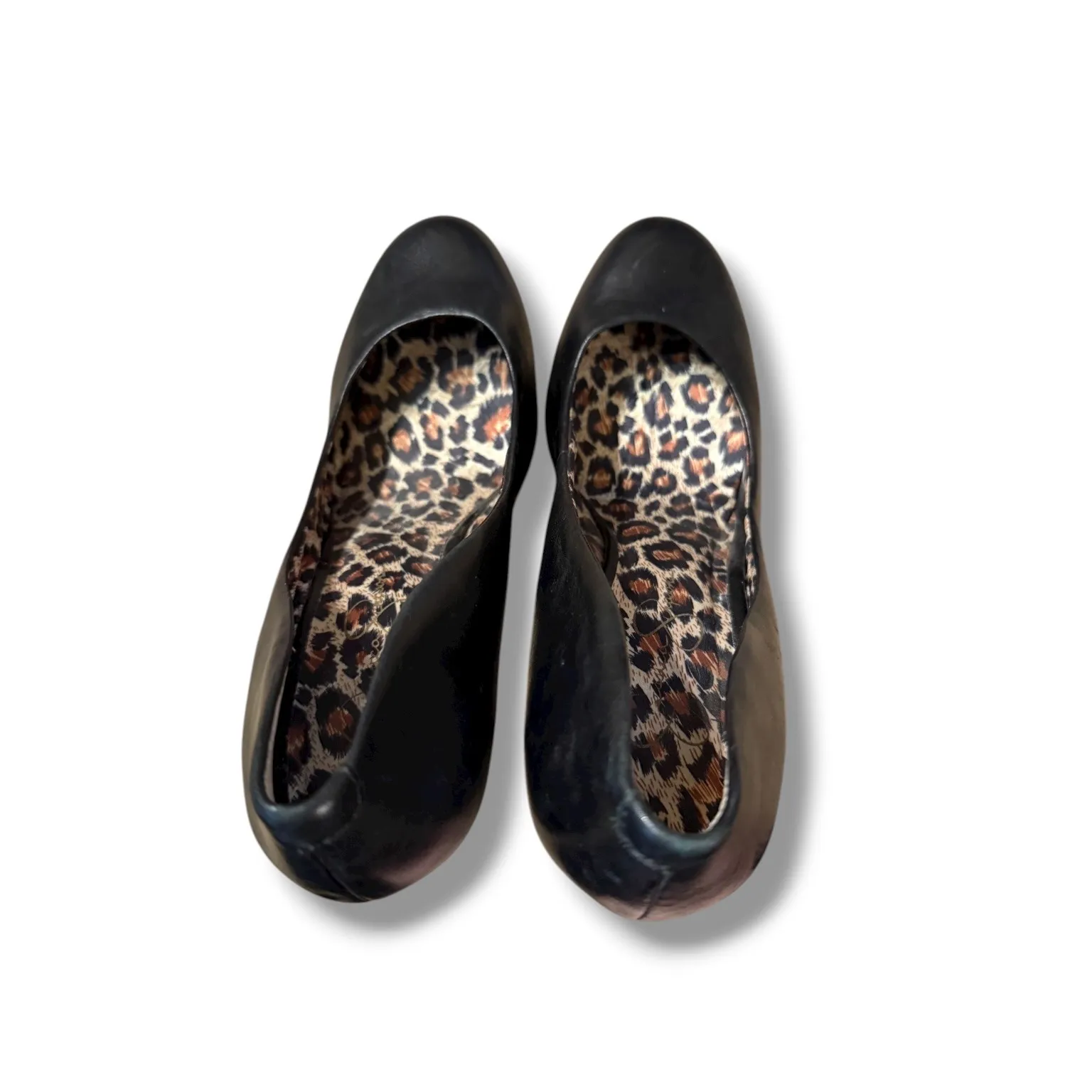 Jessica Simpson Stiletto Heels Women's 8.5‎ Black Wood Platform Y2K Party - Image 9