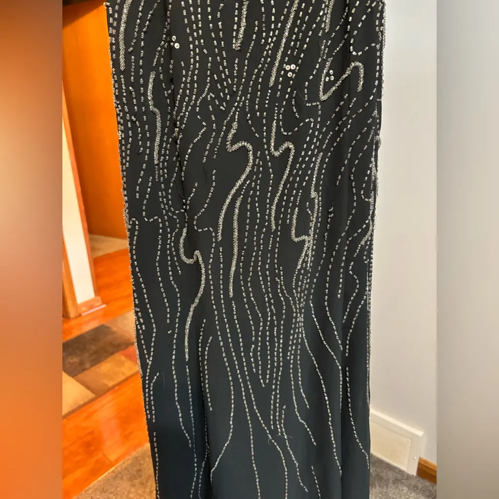 Fiesta Beaded Maxi Dress Black Size M - Image 3