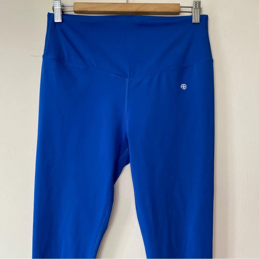 ANINE BING Sport Blake High Rise Active Leggings Electric Blue Sz Medium - Image 4