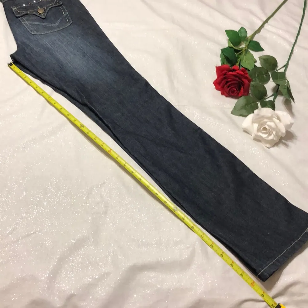 Cato 4 Dark Wash Studded Butt Pockets - Image 7