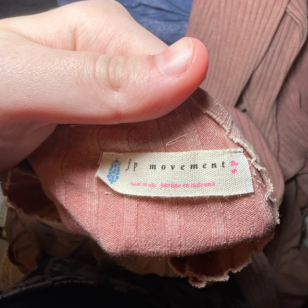 FP Movement by Free People Blush Ribbed Bodysuit Pink - Image 2