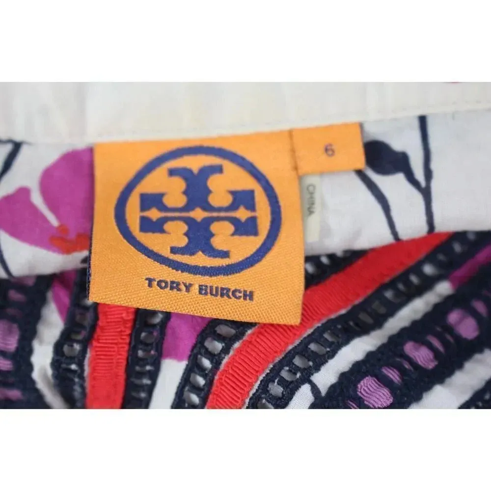 ladies TORY BURCH v-neck blouse size 6 - Image 7