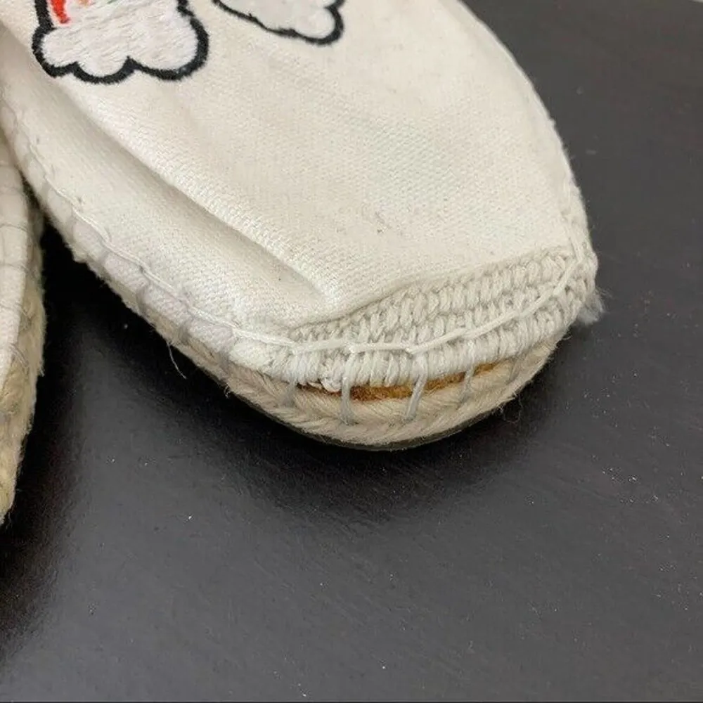 Urban Outfitters Rainbow Canvas Espadrille Flats Womens Size 10 NEW READ - Image 26