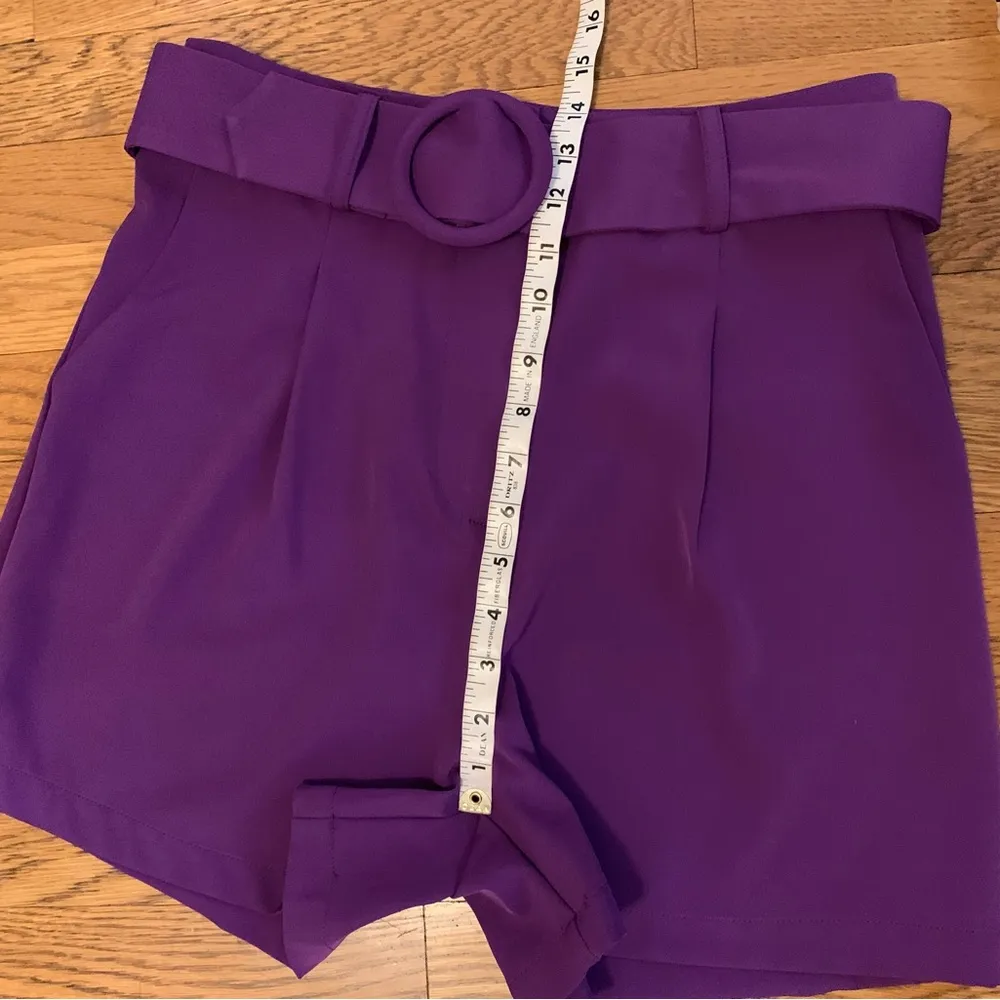 NWT Two piece dressy Short and blazer set purple size M - Image 13