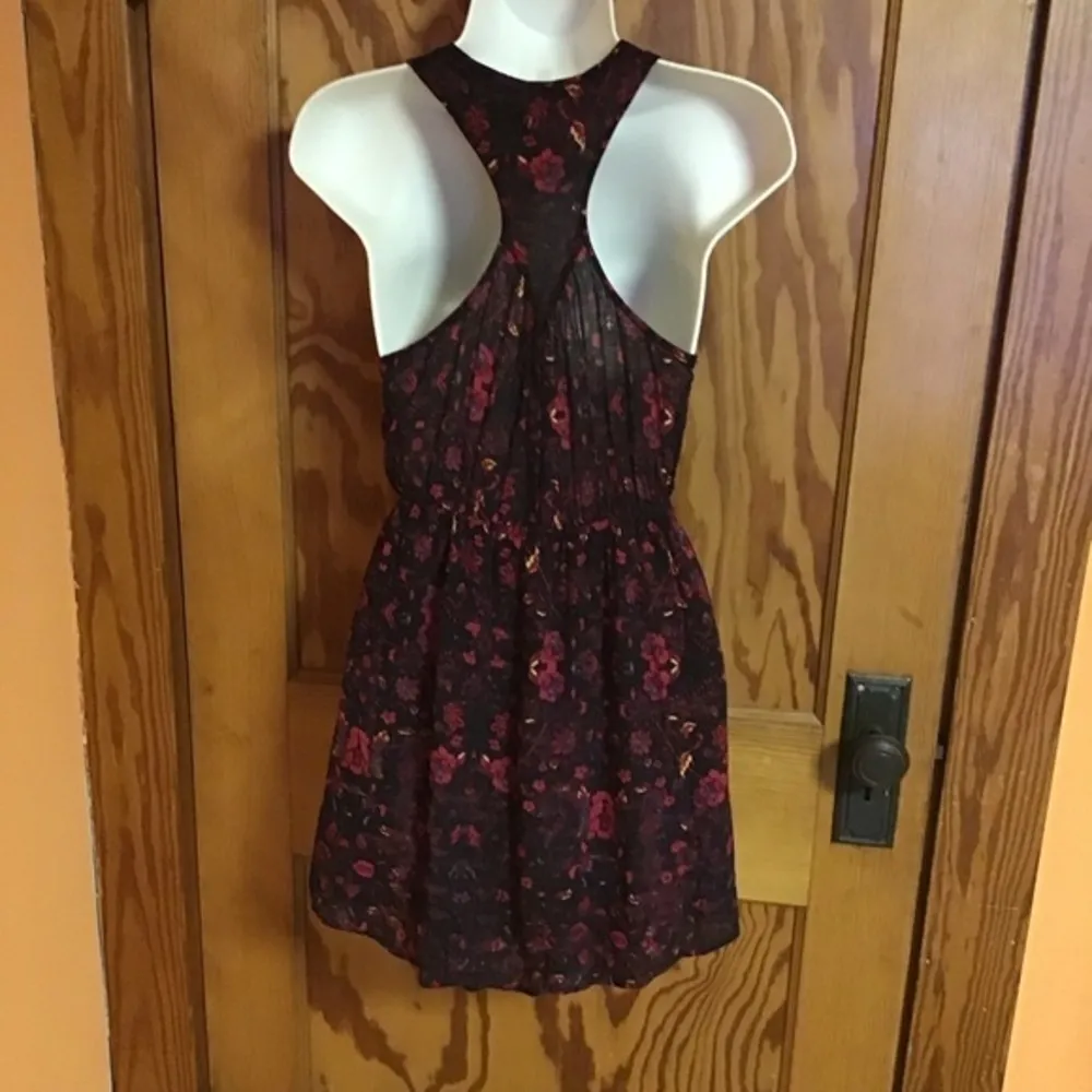 Urban Outfitters Ecote Dark Floral Racerback Mini Dress - Image 9