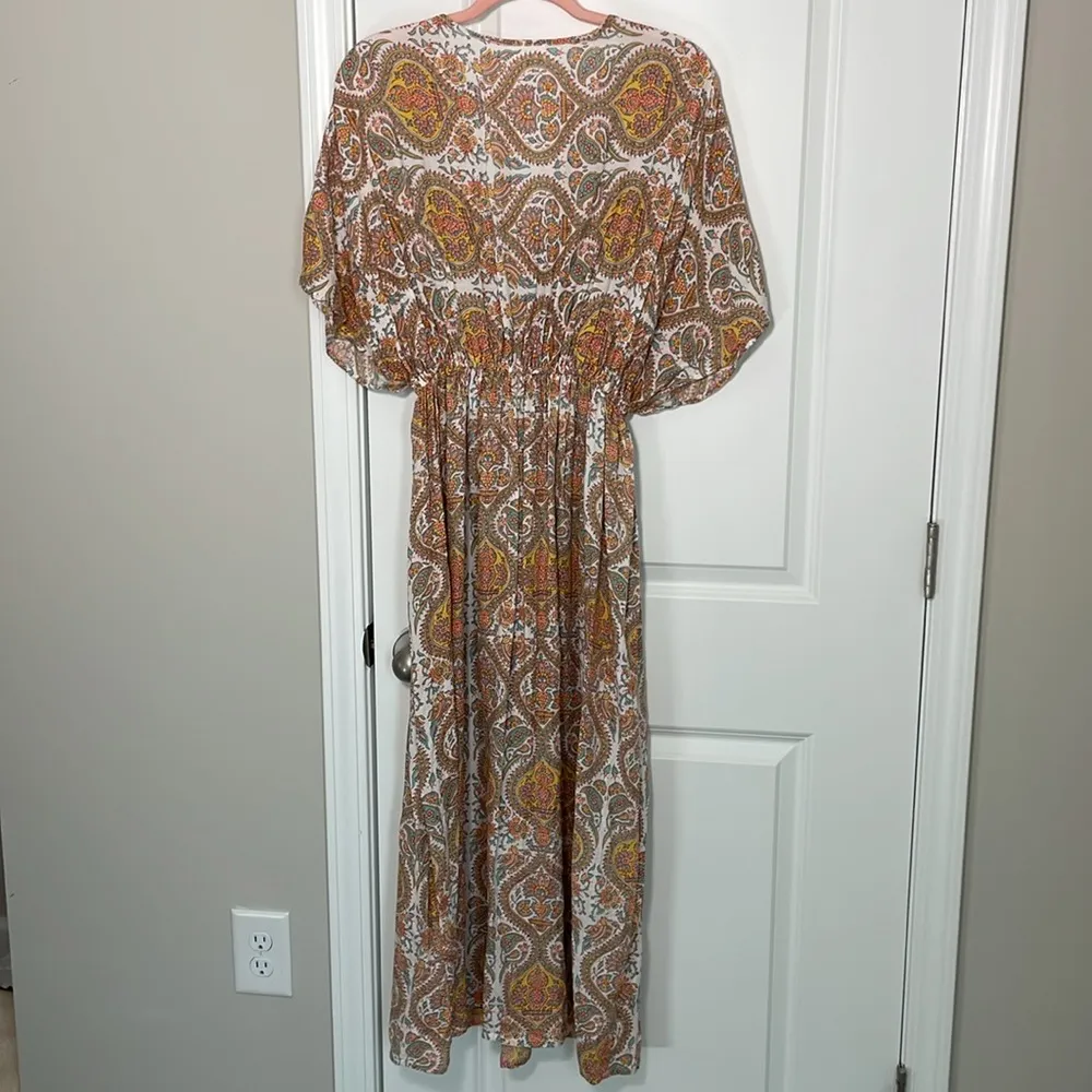 World's Market long bohemian flowy sz S/M dress. Red Size M - Image 5