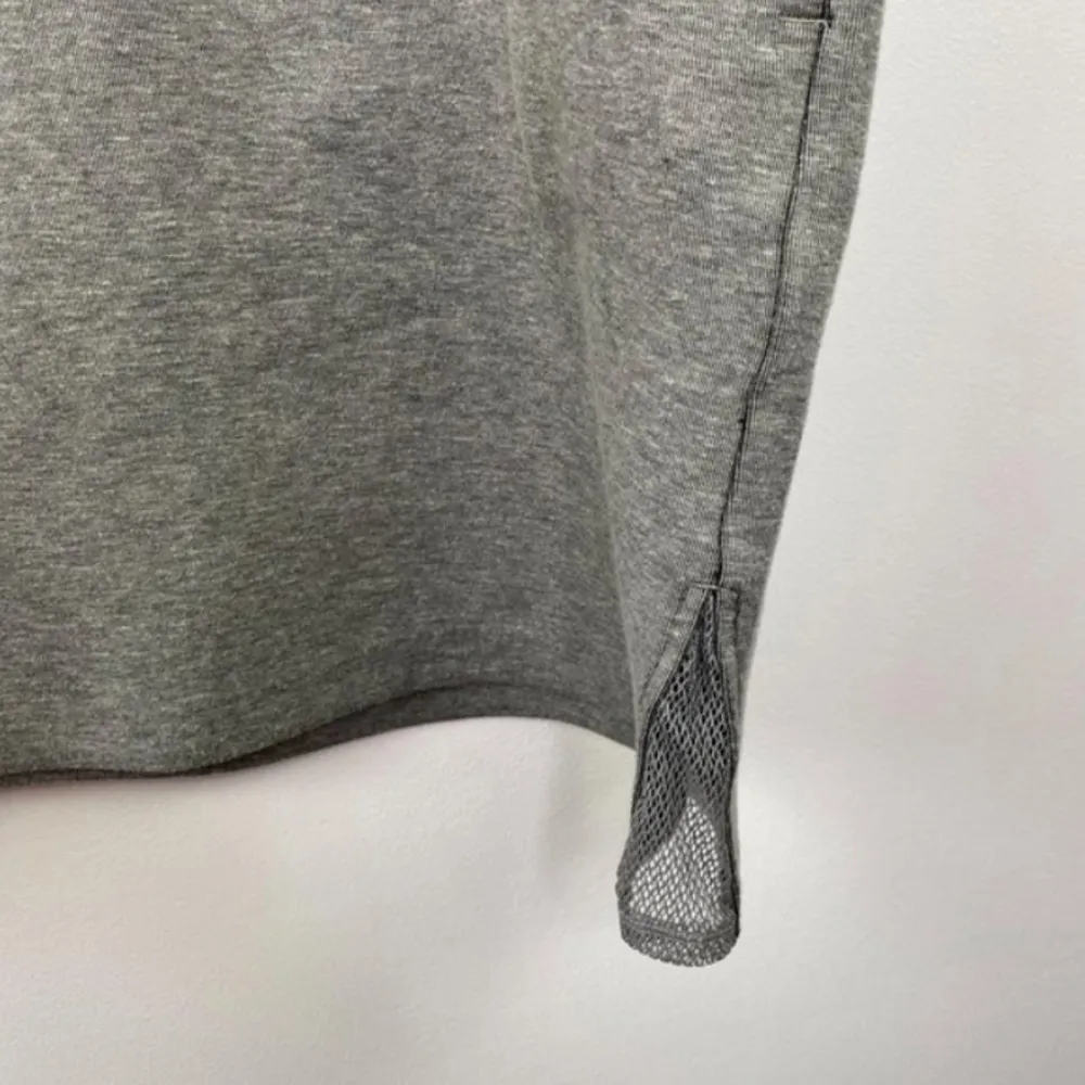 Nike Dress Women SMALL Gray Lab Essential Tech Fleece Tunic Short Sleeve Thick - Image 4
