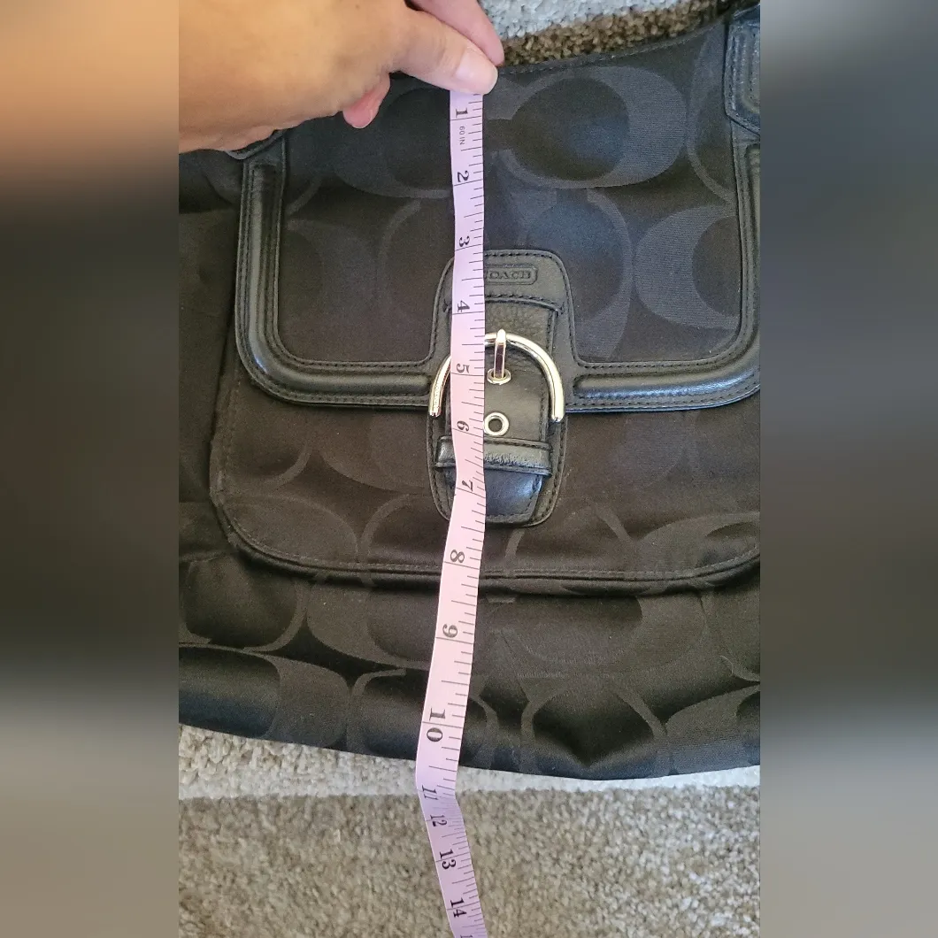 Coach Black Signature Shoulder Bag - Image 7